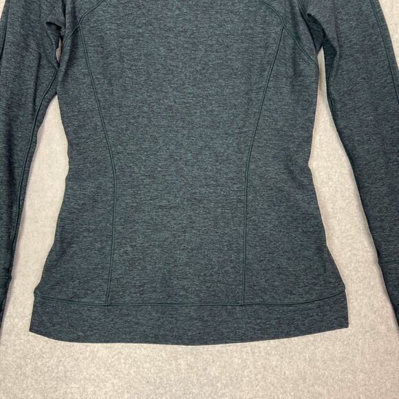 Lululemon Heathered Green Jasper Cypress Kiss Long Sleeve Top Size 4 - Picture 5 of 8
